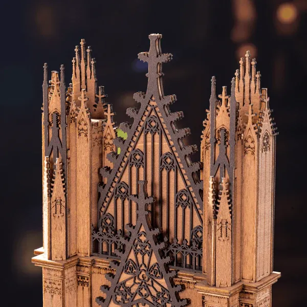 Rolife Twin-Tower Cathedral 3D Wooden Puzzle