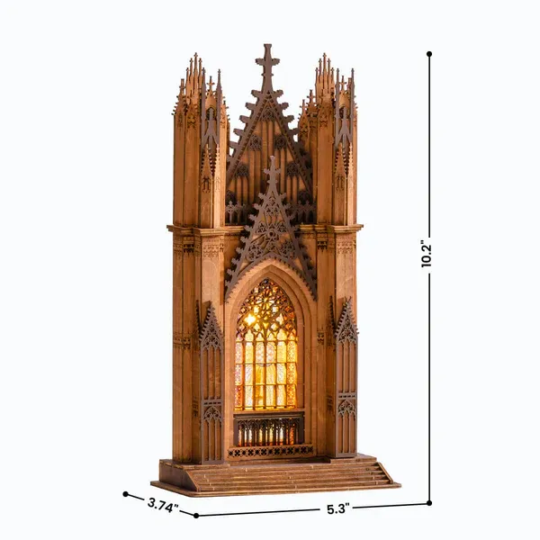 Rolife Twin-Tower Cathedral 3D Wooden Puzzle
