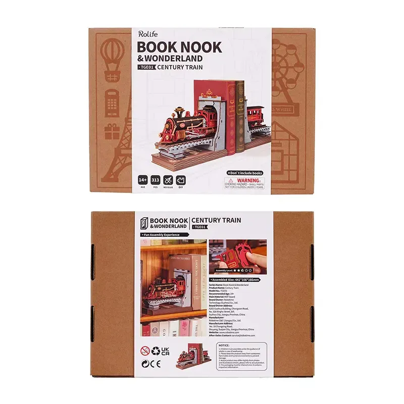 Rolife Book Nook &amp; Wonderland Century Train