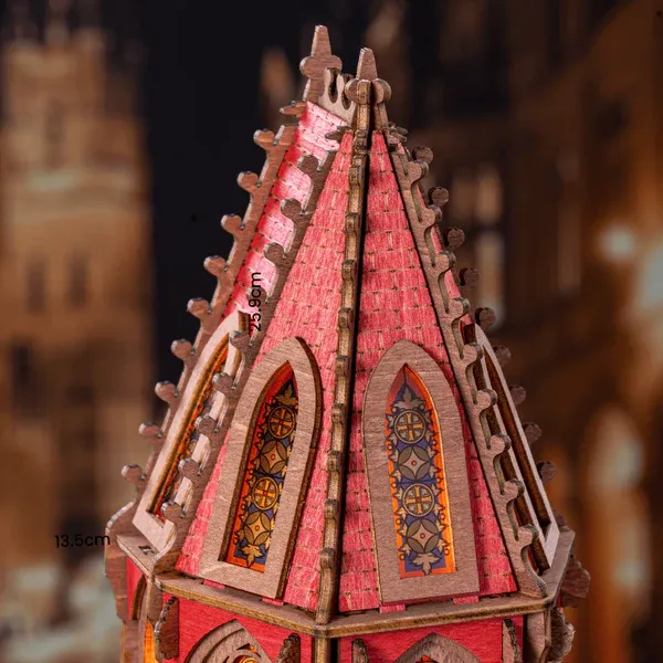 Rolife Geometric Cathedral 3D Wooden Puzzle