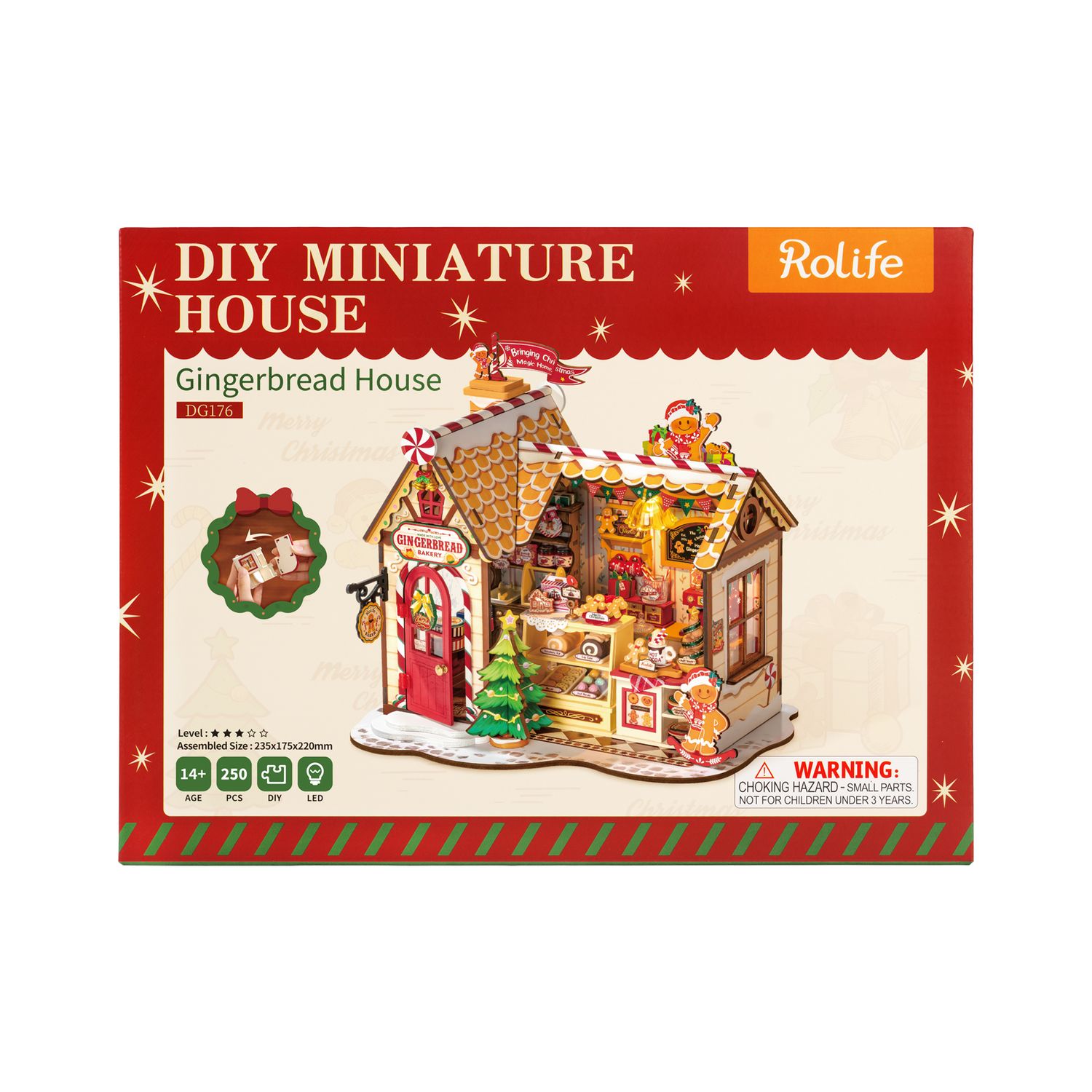 Rolife DIY Miniature House: Gingerbread House