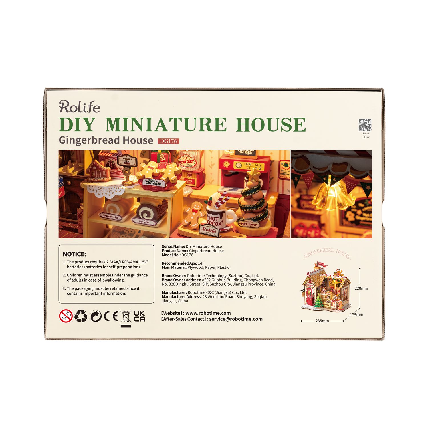 Rolife DIY Miniature House: Gingerbread House