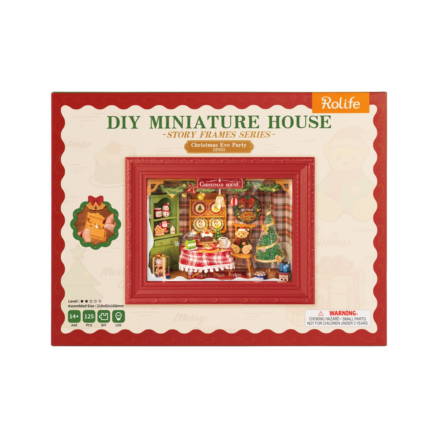 Rolife DIY Miniature House Christmas Eve Party