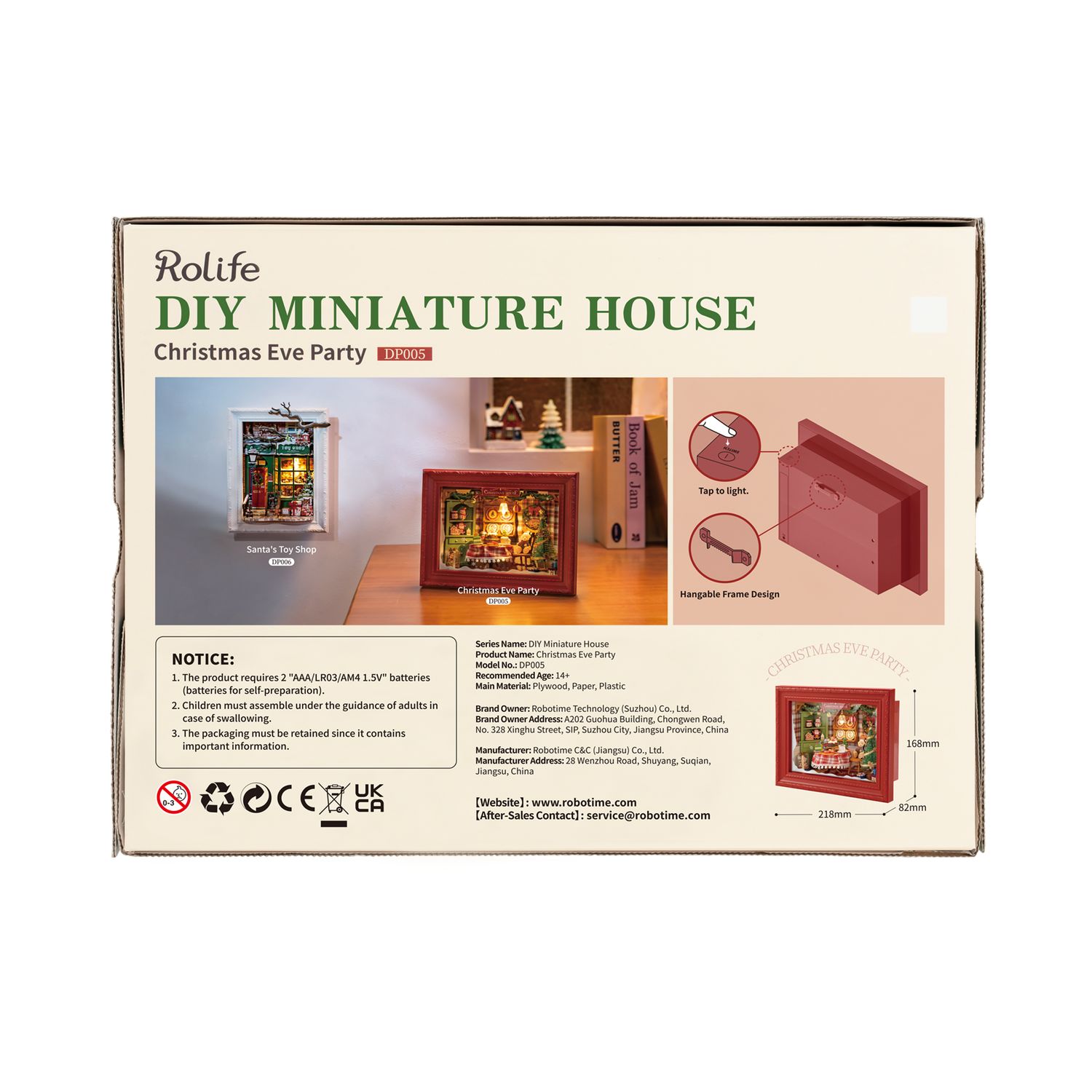 Rolife DIY Miniature House Christmas Eve Party