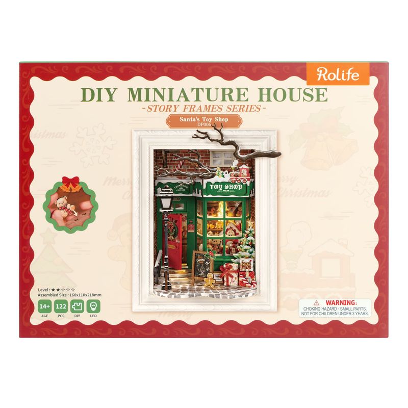 DIY Miniature House Story Frame Series: Santa’s Toy Shop