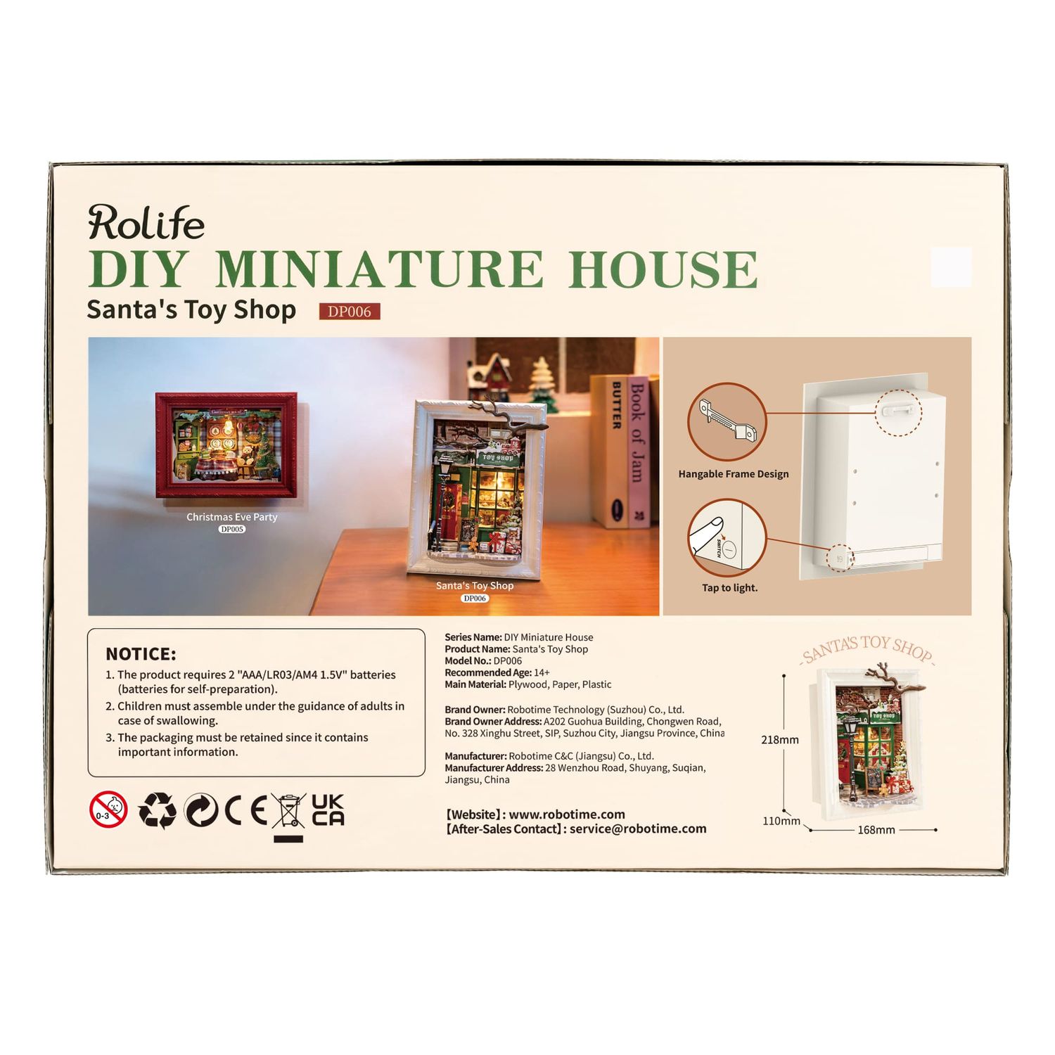 DIY Miniature House Story Frame Series: Santa’s Toy Shop