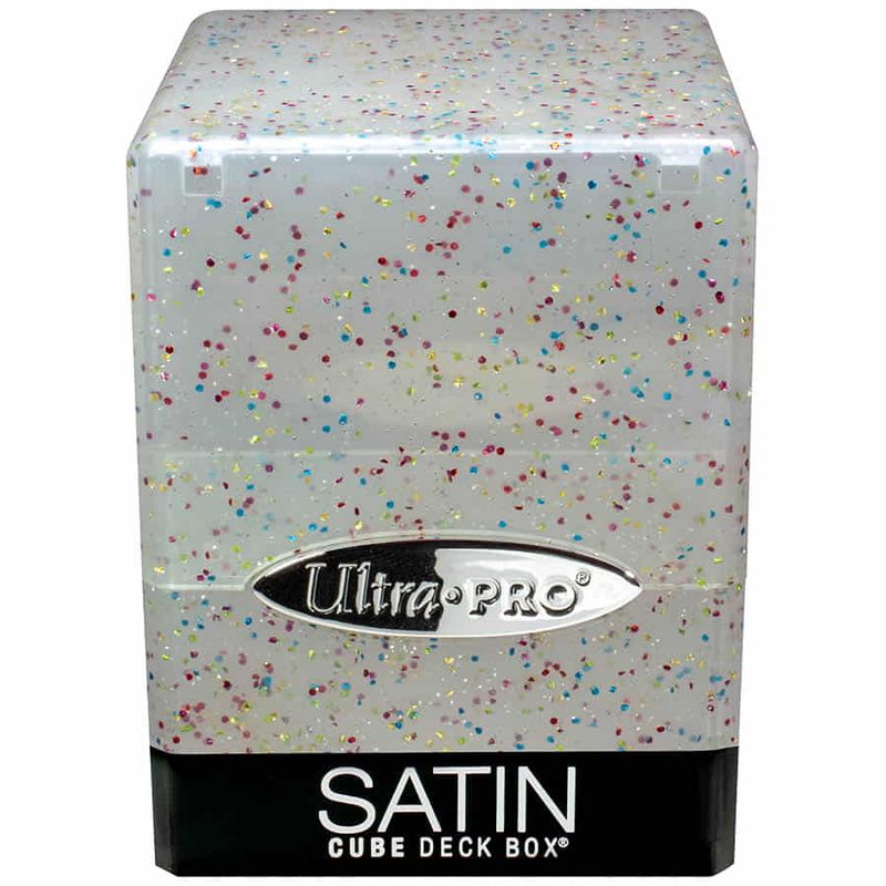 ULTRA PRO: SATIN CUBE: GLITTER CLEAR DECK BOX