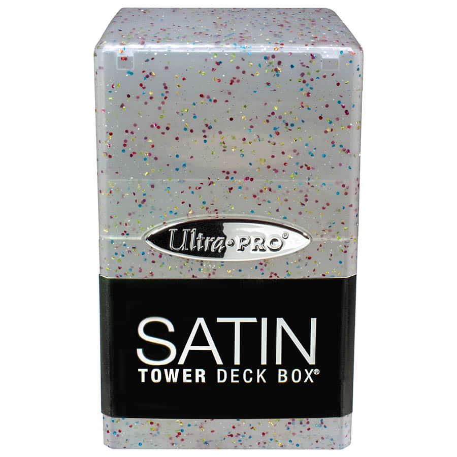 ULTRA PRO: SATIN TOWER: GLITTER CLEAR