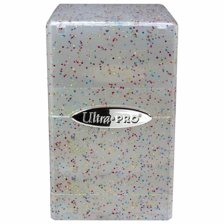 ULTRA PRO: SATIN TOWER: GLITTER CLEAR