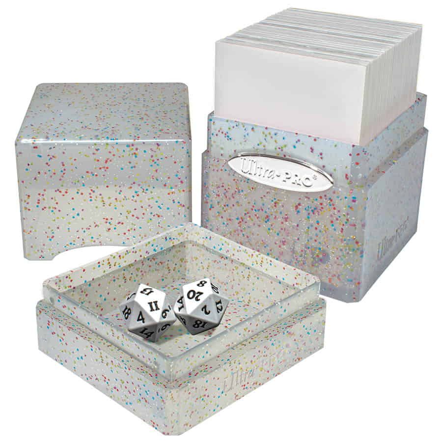 ULTRA PRO: SATIN TOWER: GLITTER CLEAR
