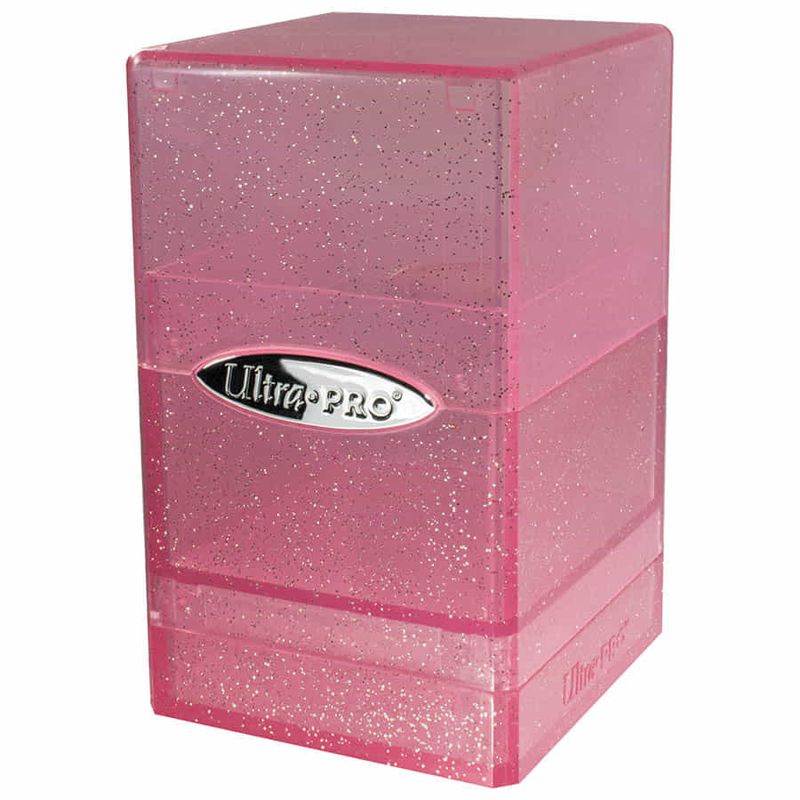 ULTRA PRO: SATIN TOWER: GLITTER PINK