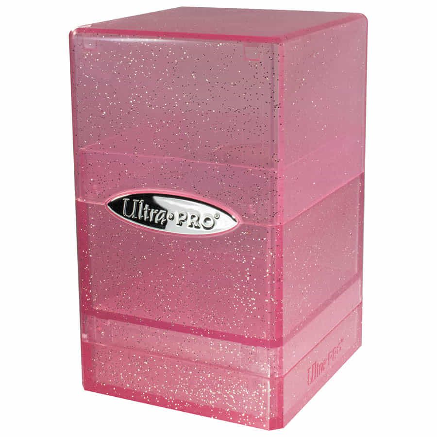 ULTRA PRO: SATIN TOWER: GLITTER PINK