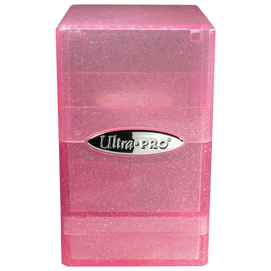 ULTRA PRO: SATIN TOWER: GLITTER PINK