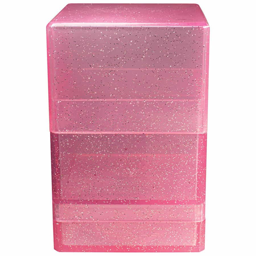 ULTRA PRO: SATIN TOWER: GLITTER PINK