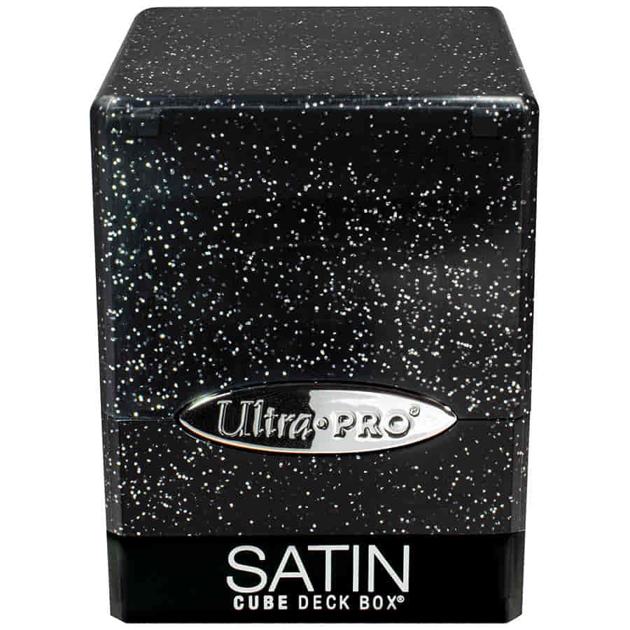 ULTRA PRO: SATIN CUBE: GLITTER BLACK