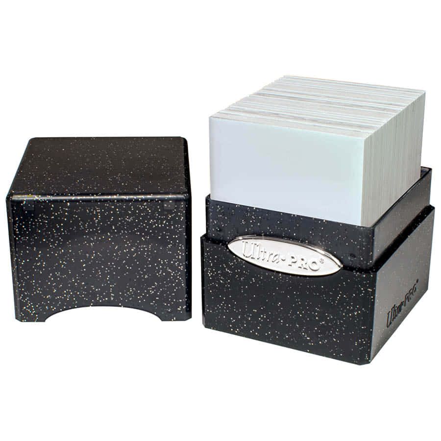 ULTRA PRO: SATIN CUBE: GLITTER BLACK