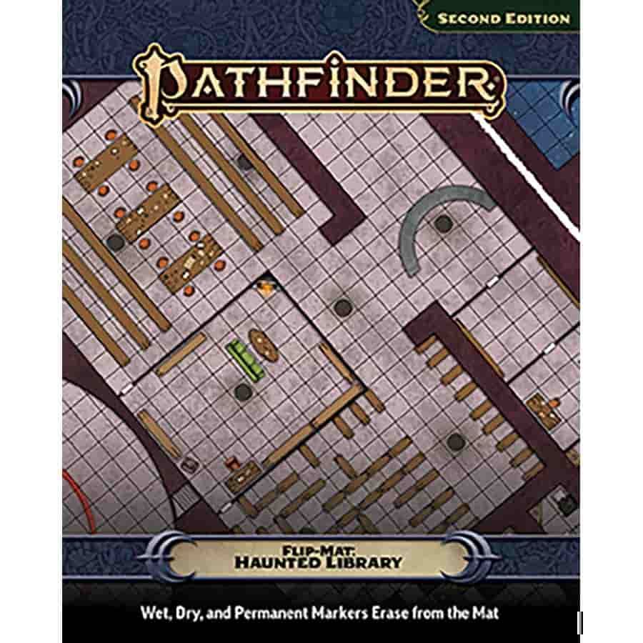 PATHFINDER (2E): FLIP-MAT: HAUNTED LIBRARY