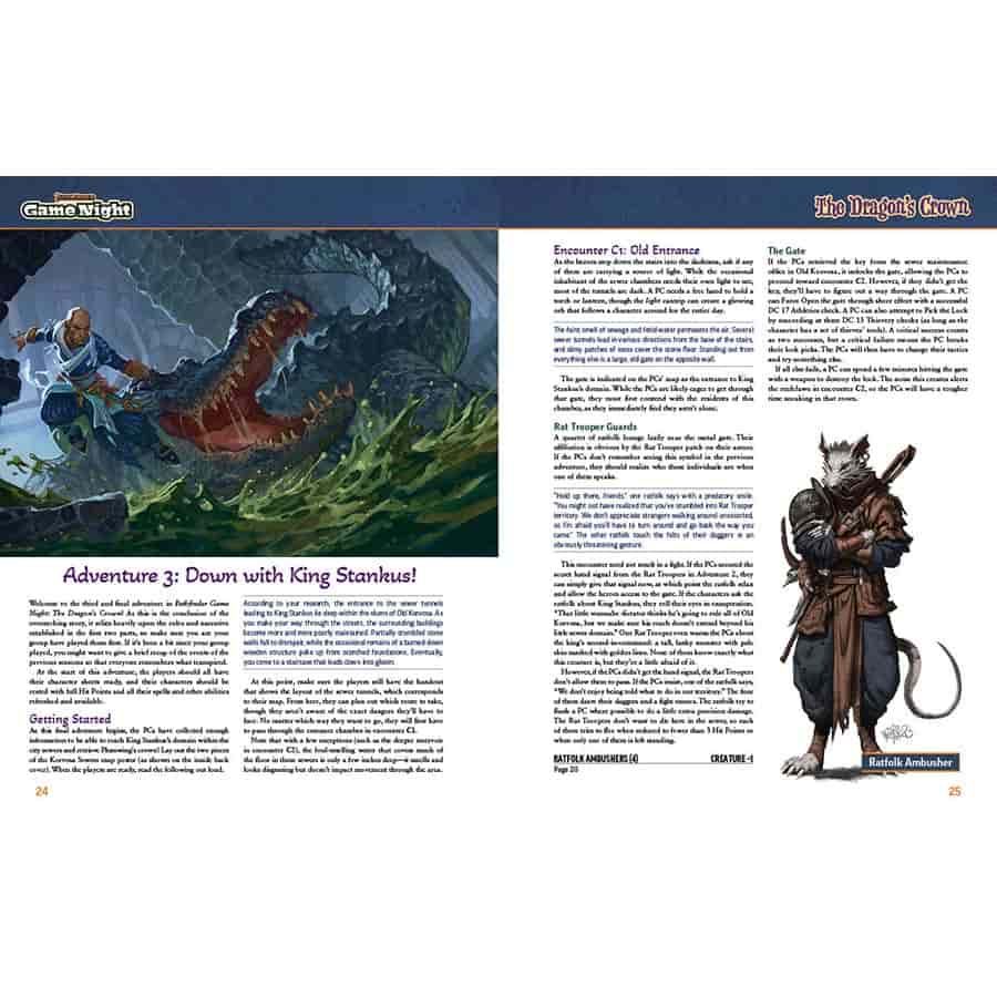 PATHFINDER (2E): GAME NIGHT: THE DRAGON'S CROWN