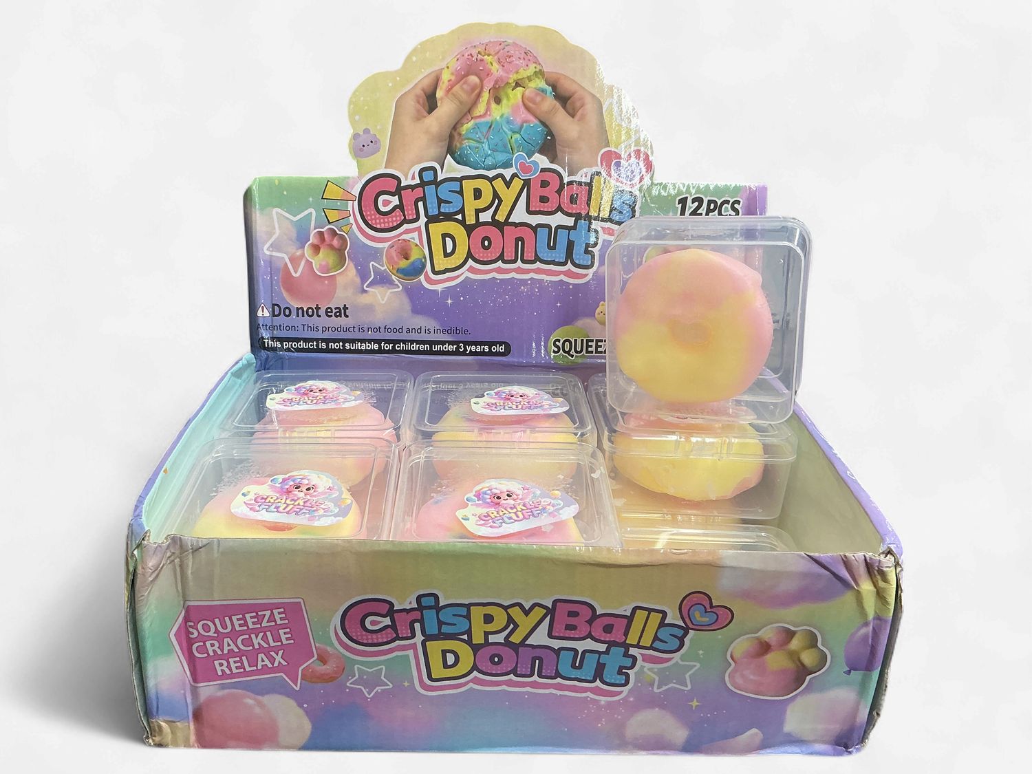 Crackle Fluff Crunchy Donut Squishy