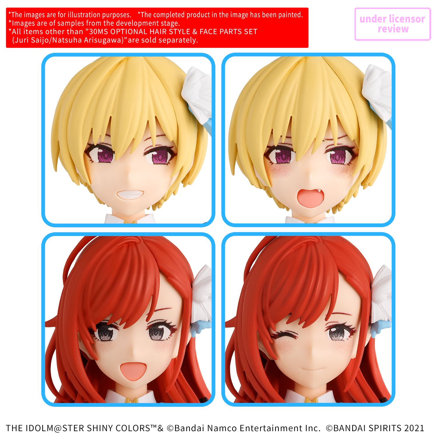 30 Minutes Sisters: Options - Juri Saijo/Natsuha Arisugawa Hair Style &amp; Face Parts Set