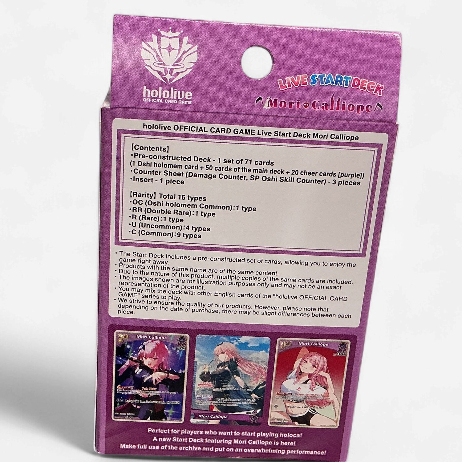 HOLOLIVE OFFICIAL CARD GAME START DECK: MORI CALLIOPE