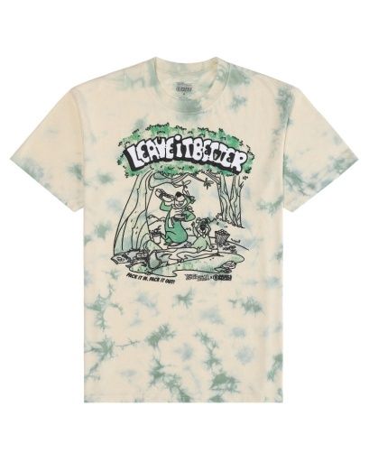 yogi bear x parks project pack it out tee, Colour: sage tie dye, Size: Small