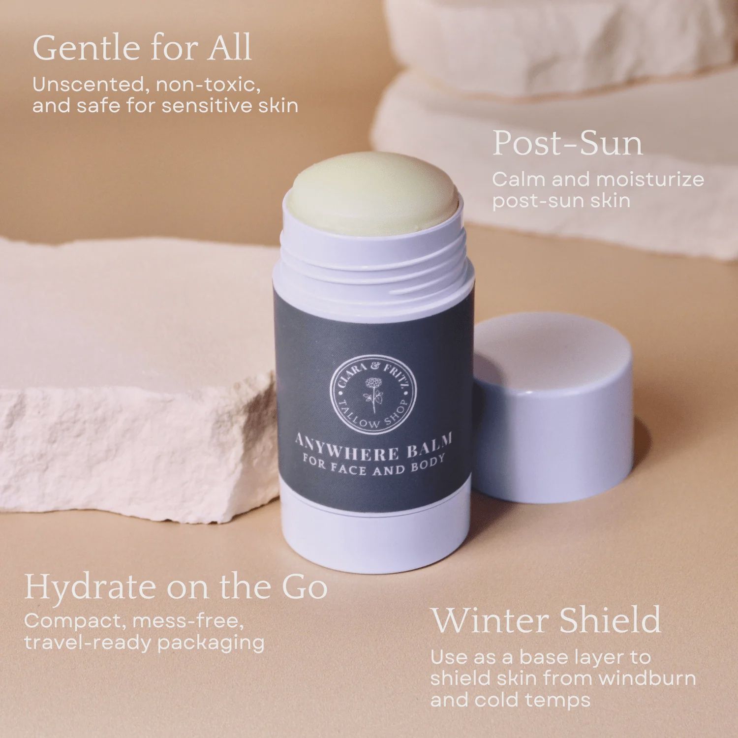 Clara &amp; Fritz Tallow - Anywhere Face &amp; Body Balm