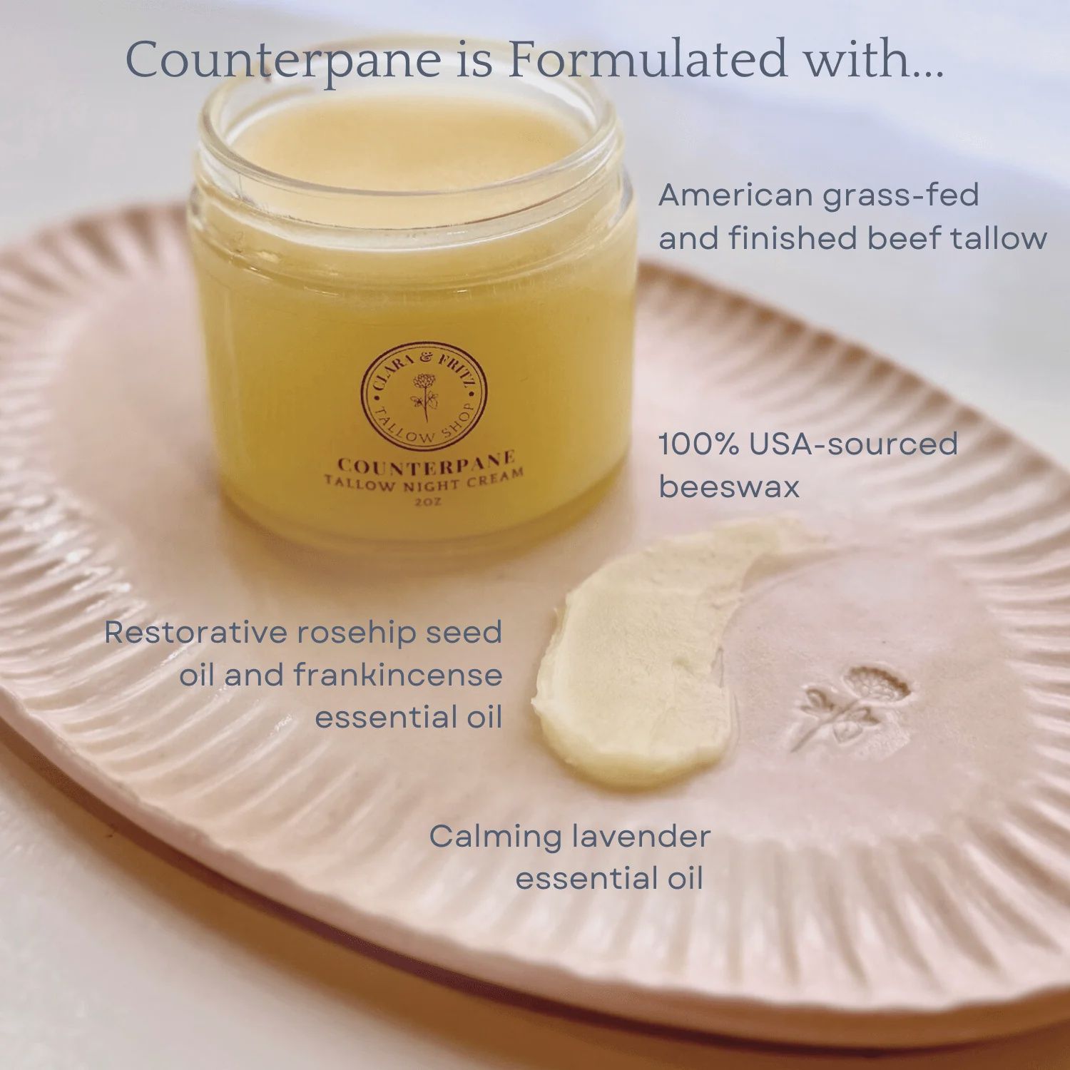 Clara &amp; Fritz Tallow - Counterplane Night Cream