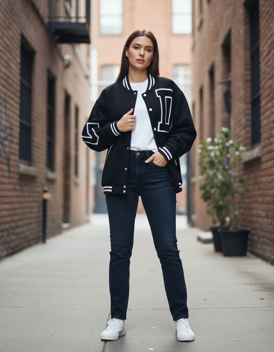 Varsity Jacket Black