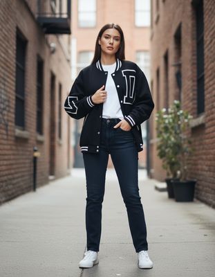 Varsity Jacket Black