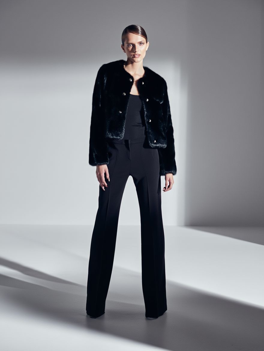 Jacket in Schwarz – Luxury Winter Edition