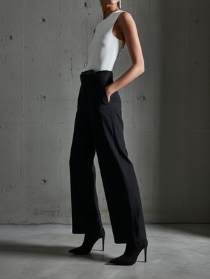 Premium-Hose mit feiner Nadelstreifenoptik