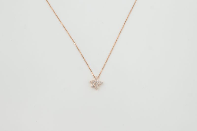 Eternal Light Star with Diamonds Necklace