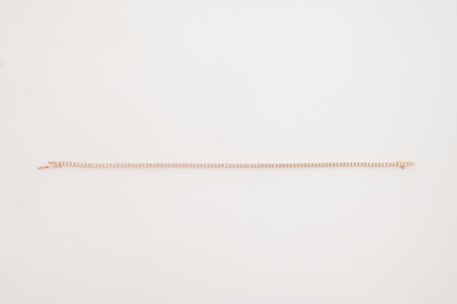 Bracelet Tennis, gold with diamonds