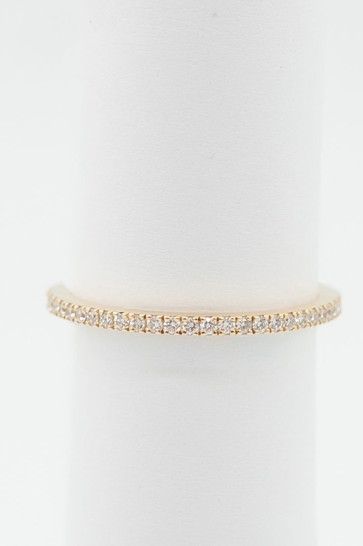 Ring Eternity with Diamonds Rose Gold