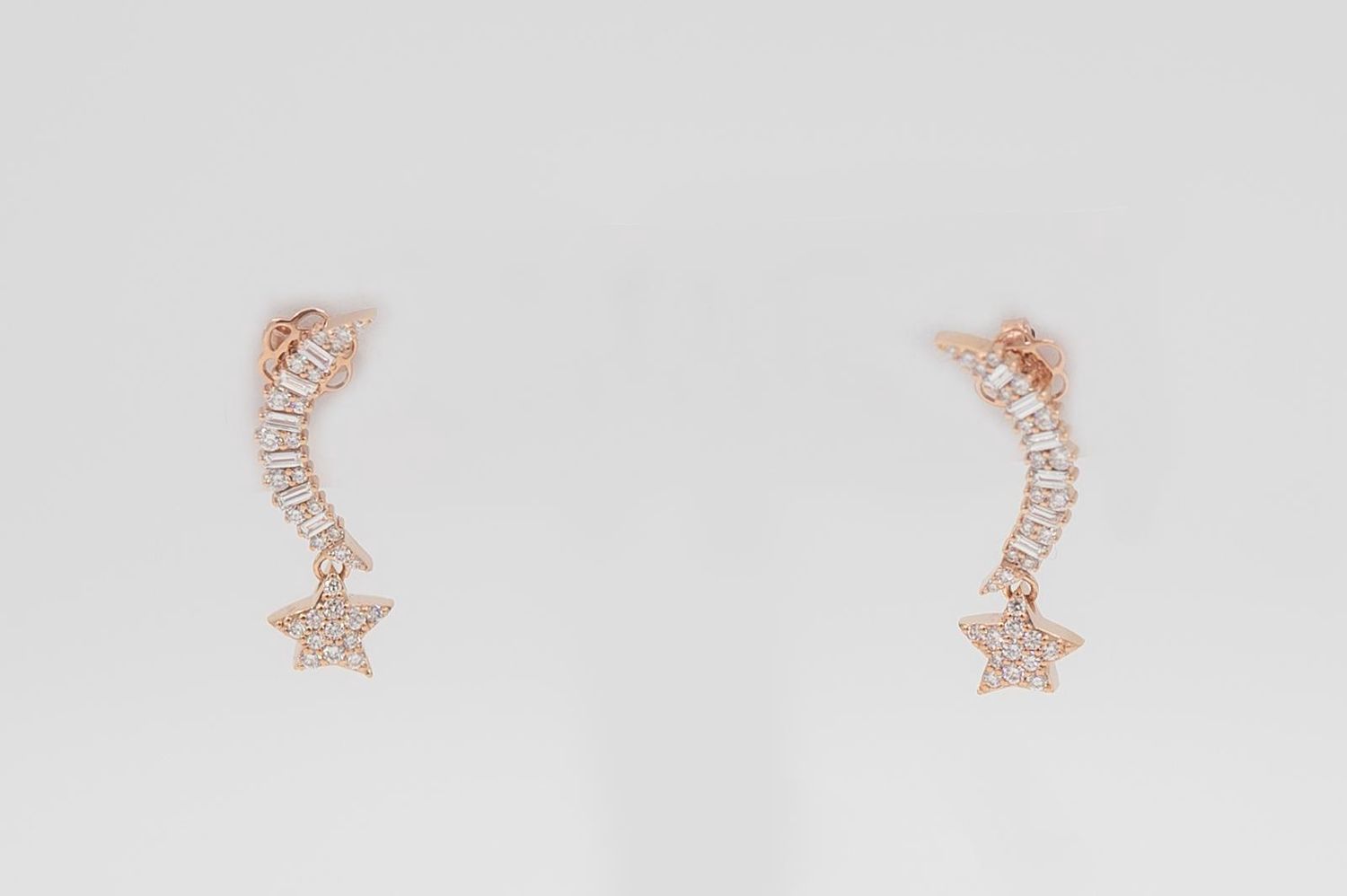 Earring Shooting Star with Diamonds