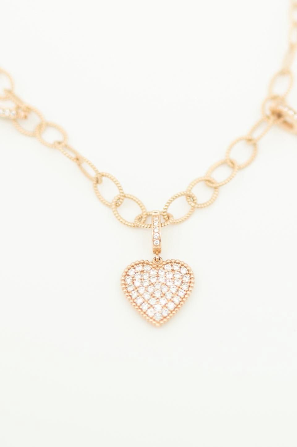 Charm Hearth with Diamonds
