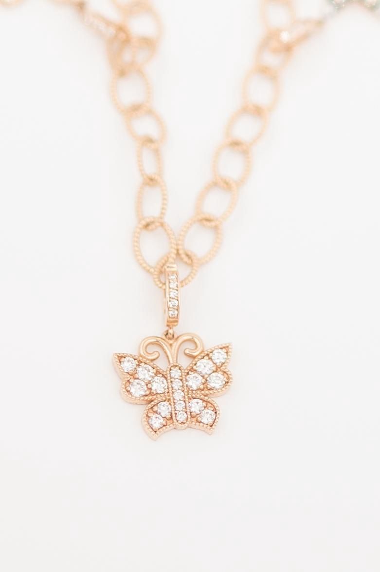 Charm Butterfly with Diamonds