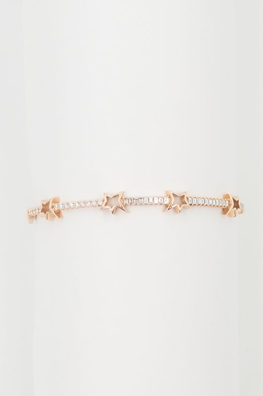Bracelet Star with Baguette and Diamonds