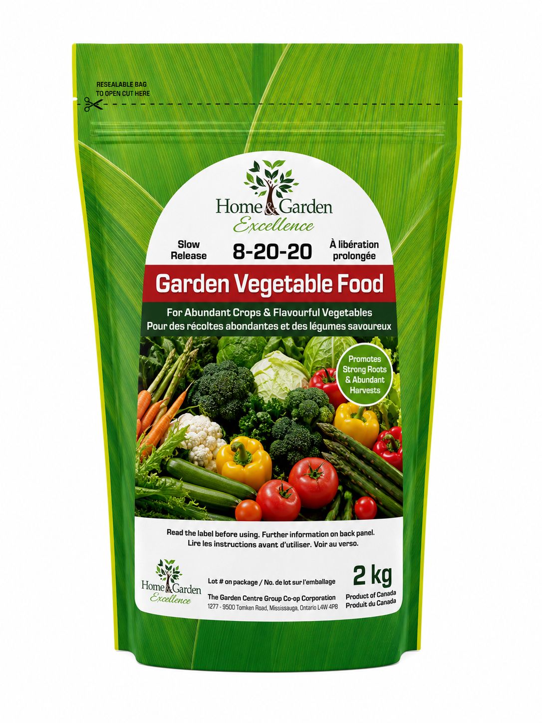 HGE Garden Vegetable 8-20-20 2Kg