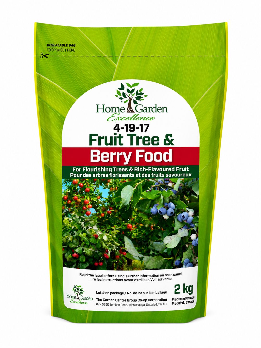 HGE Fruit Tree &amp; Berry 4-19-17 2Kg