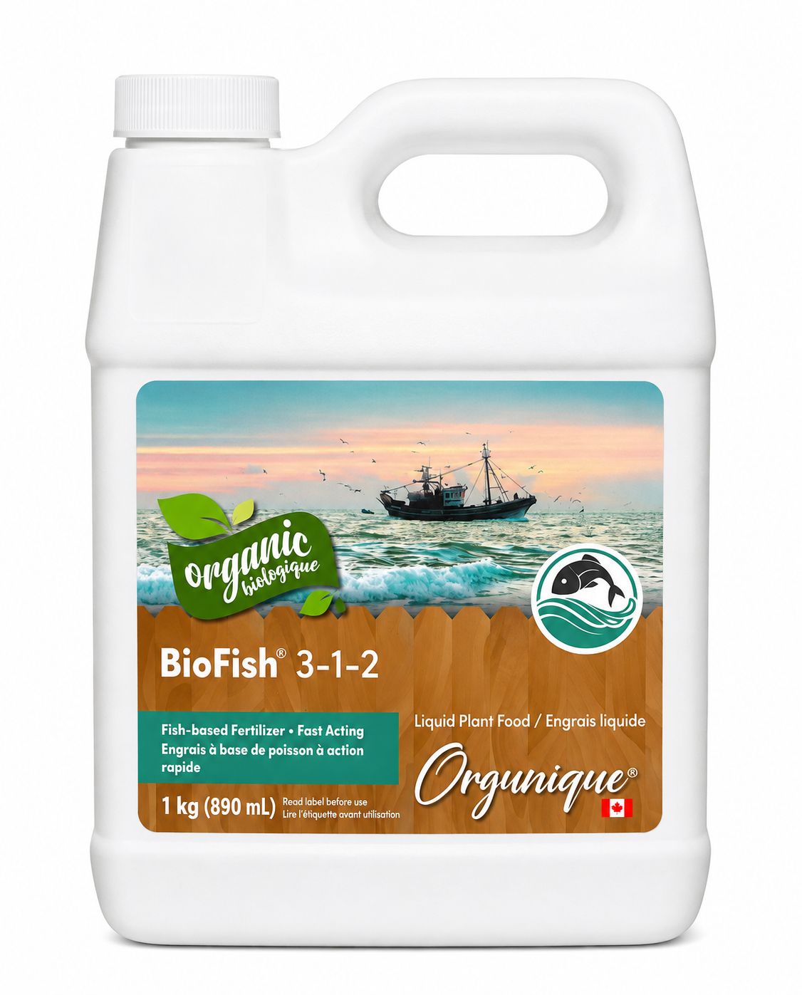 OG BioFish Liquid 3-1-2 +1s Organic