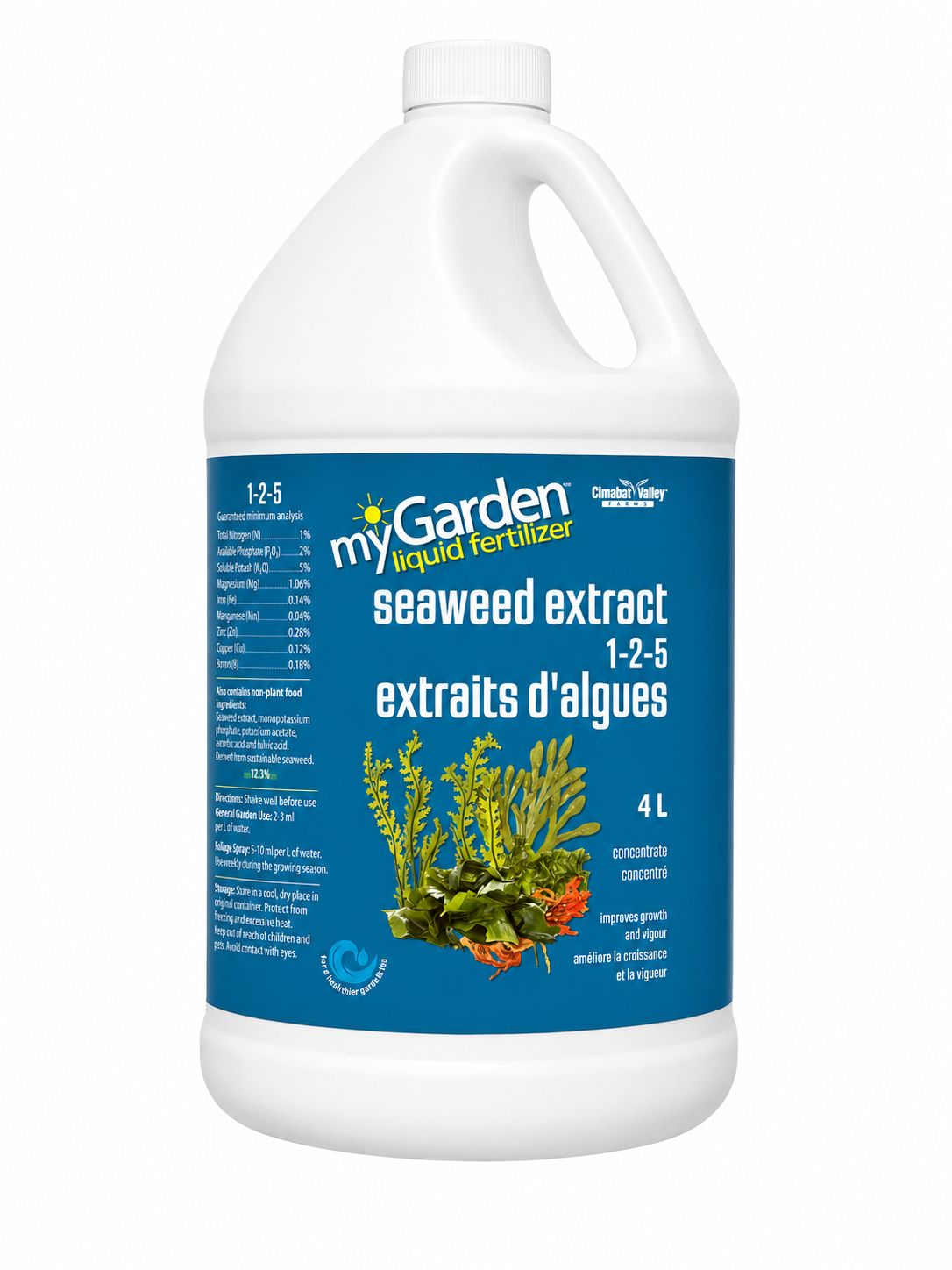 My Garden Liq Fert Seaweed  Extract 4l 1-2-5