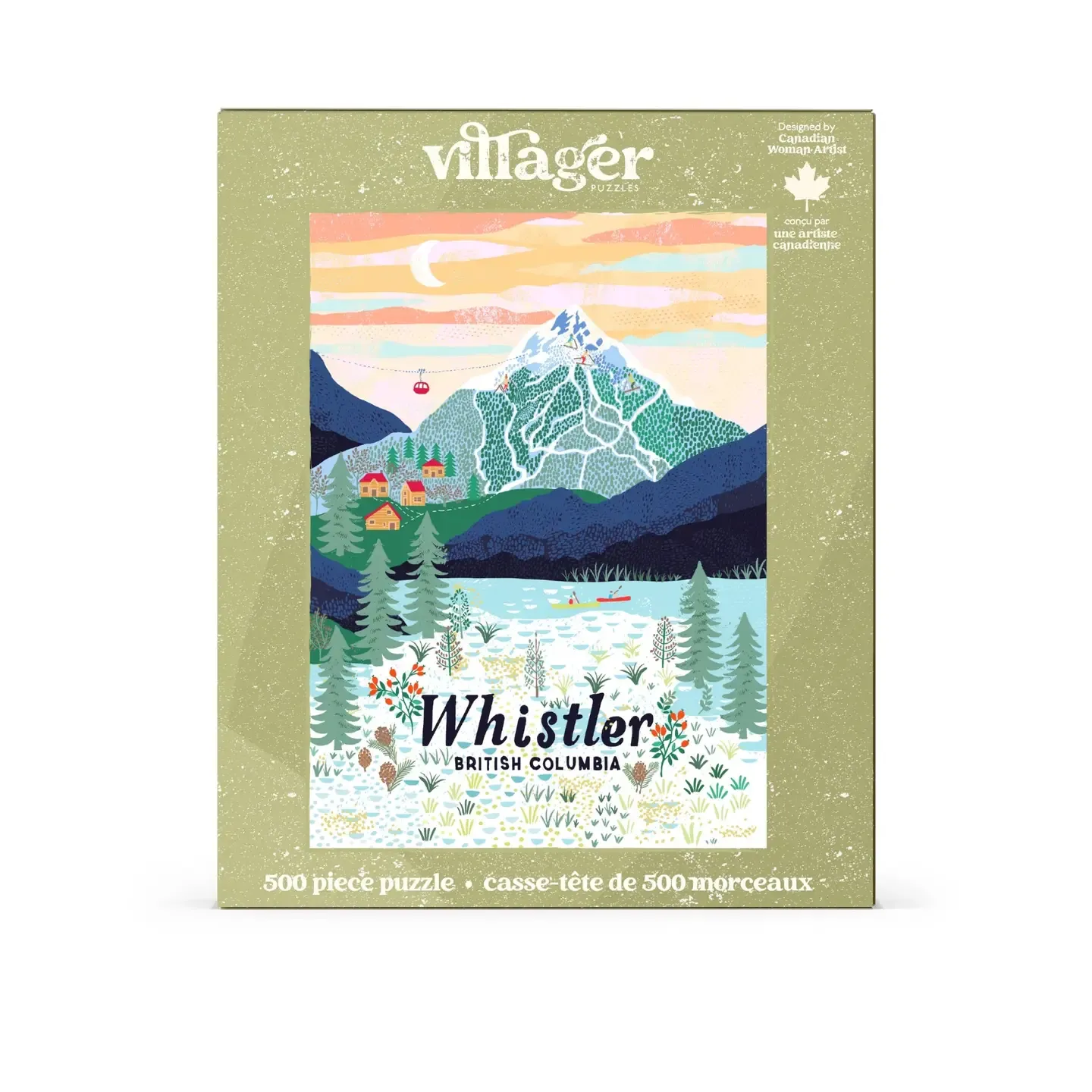 Whistler Mountain Villager 500pc Puzzle