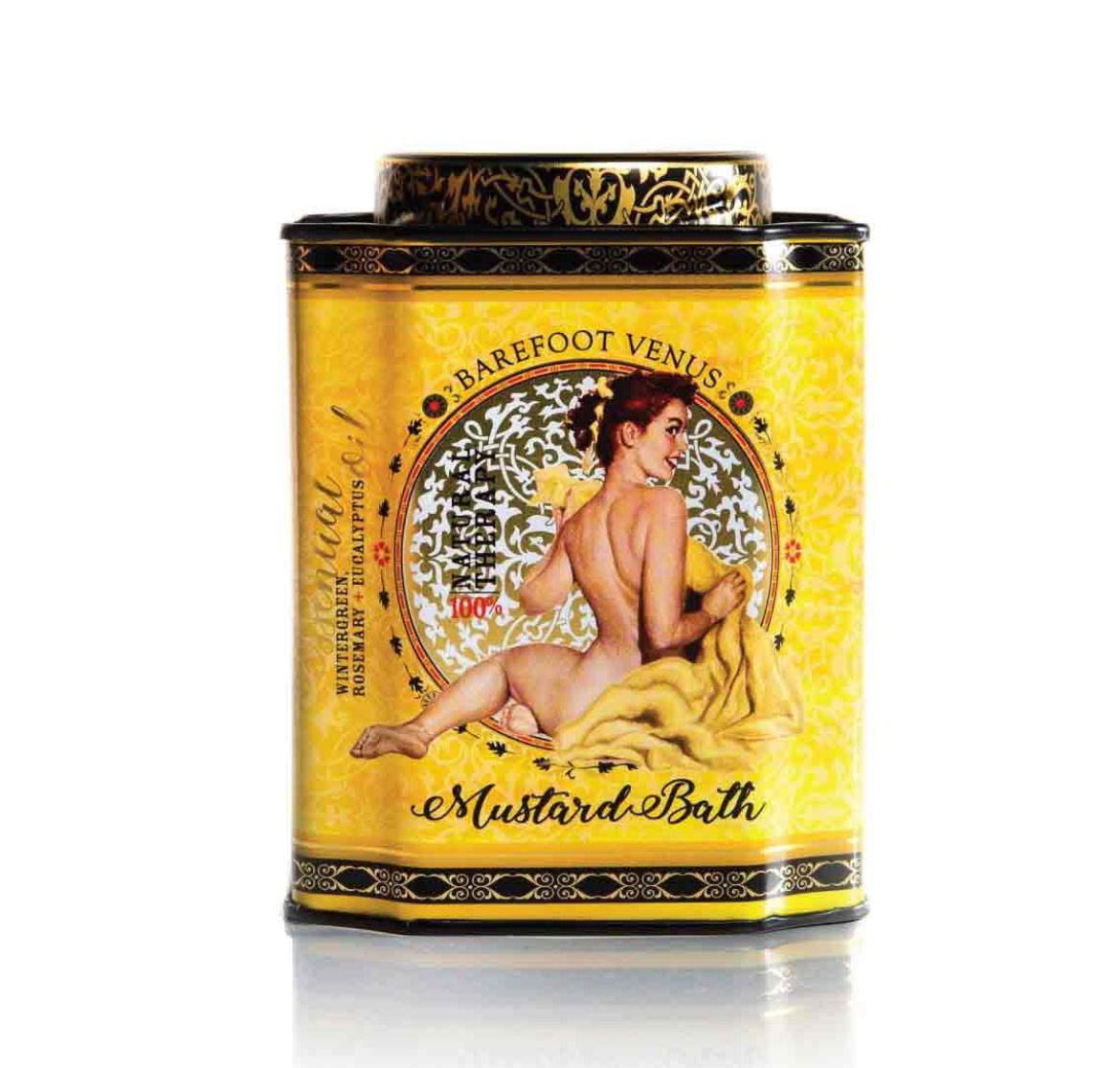 Natural Mustard Bath Soak 480g Tin