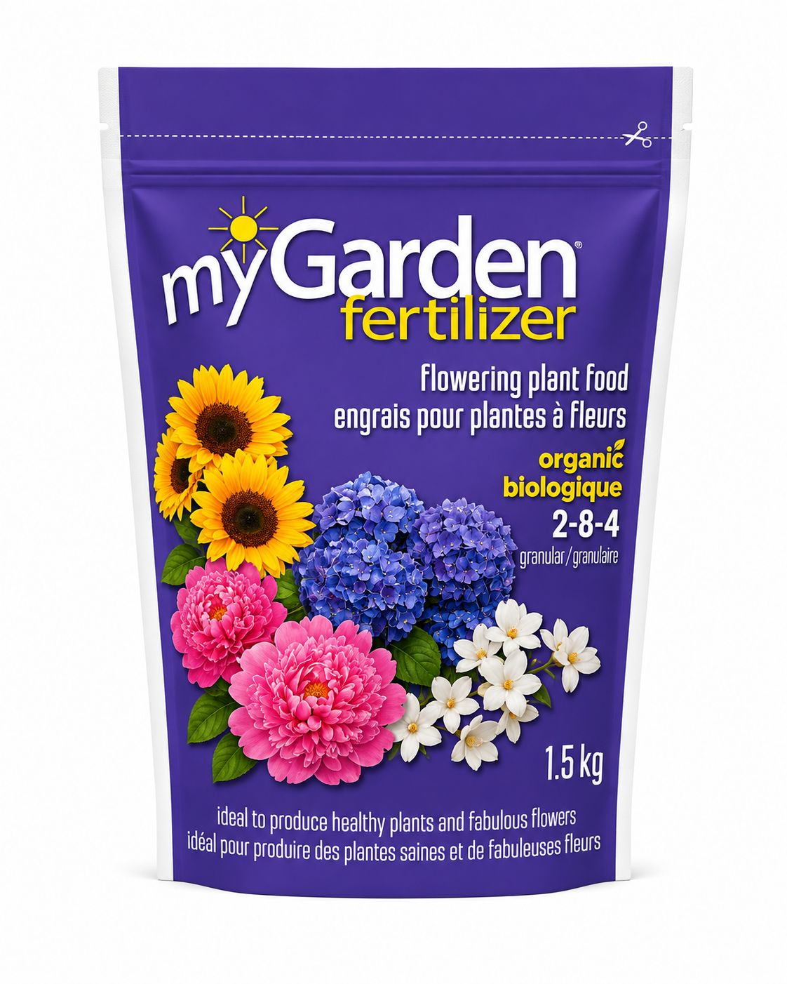 My Garden  Flowering Fert 2-8-4 Organic 1.5Kg