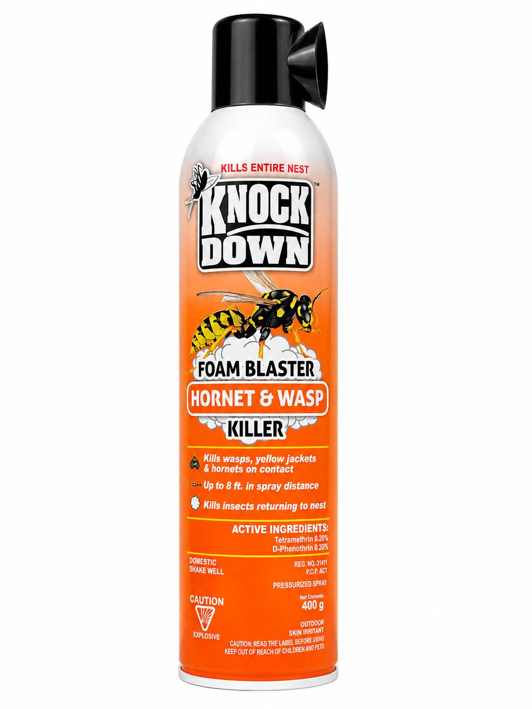 Knock Down Foam Blaster Hornet &amp; Wasp Killer