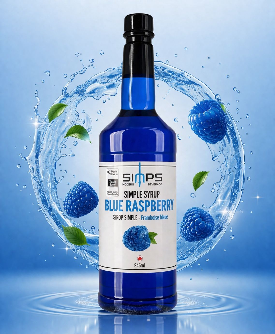 Simps Modern Beverage Blue Raspberry 946ml