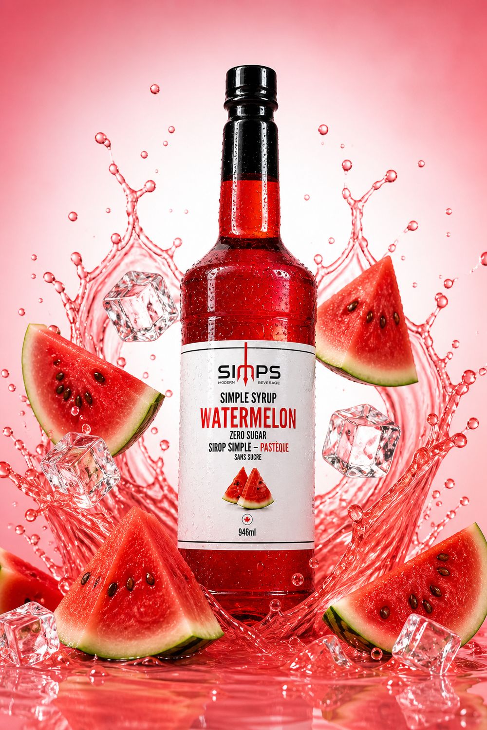 Simps Modern Beverage Zero Sugar Watermelon 946ml