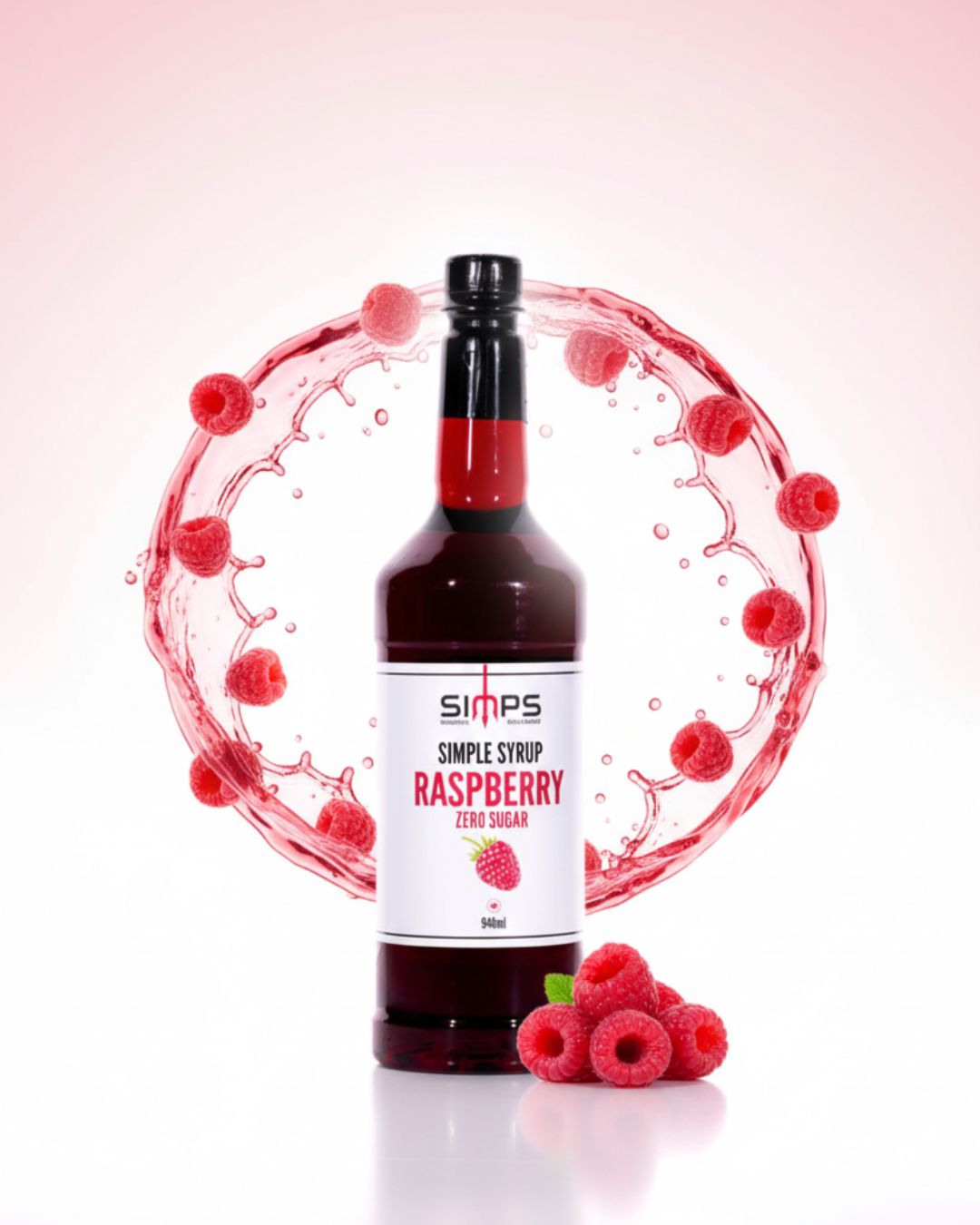 Simps Modern Beverage Zero Sugar Raspberry 946ml